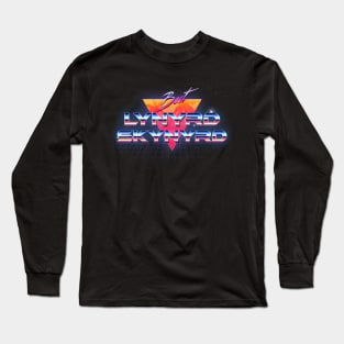 Lynyrd Skynyrd Retro Crome Art Long Sleeve T-Shirt